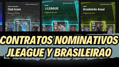 Contratos Nominativos Jleague Y Brasileirao Efootball Youtube