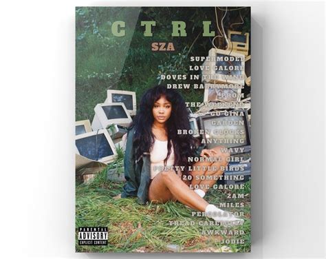 Sza Ctrl Album Poster Custom Album Cover Music Poster Album Poster