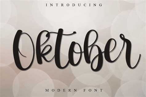 Oktober Font By Abbasalam Creative Fabrica