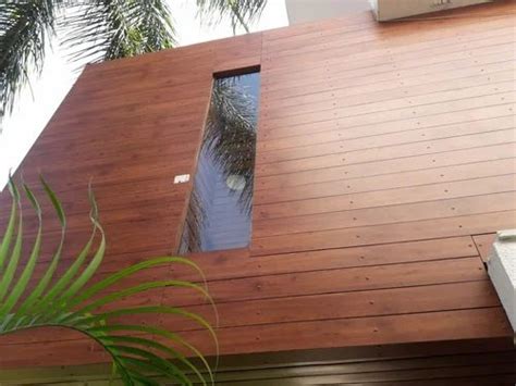 Brown Wooden Hpl Facade Wall Cladding Service Thickness Mm Rs