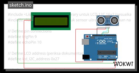 Alat Ukur Tinggi Badan Wokwi Esp Stm Arduino Simulator