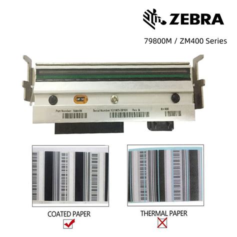 New Printhead For Zebra 79800m Zm400 203dpi Coated Label Barcode Printer Head Ebay