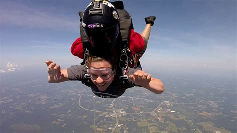 Tandem Skydiving Kristen From Atlanta Ga At Skydive Georgia Youtube