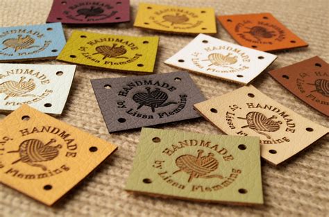 Personalized Faux Leather Labels Leather Product Tags Custom Etsy