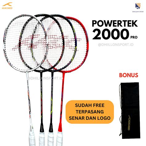 Jual Raket Badminton Hundred Powertek Pro Original Shopee Indonesia