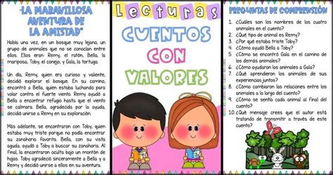 CUENTOS CON VALORES PARA EL INICIO DE CURSO LA AMISTAD Karina