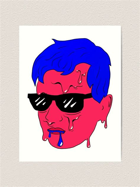 "Melting face" Art Print by Bazzzz | Redbubble