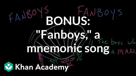 BONUS: "FANBOYS," a mnemonic song | Conjunctions | Parts of speech ...