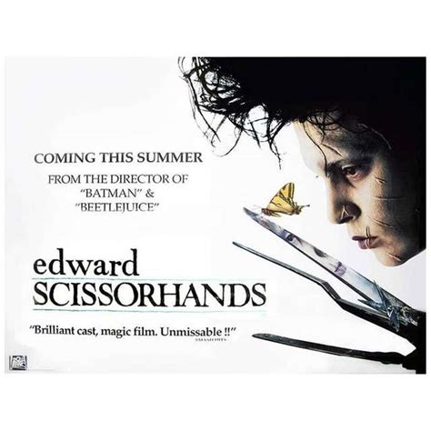 Edward Scissorhands Film Poster 1990 For Sale At 1stdibs Edward