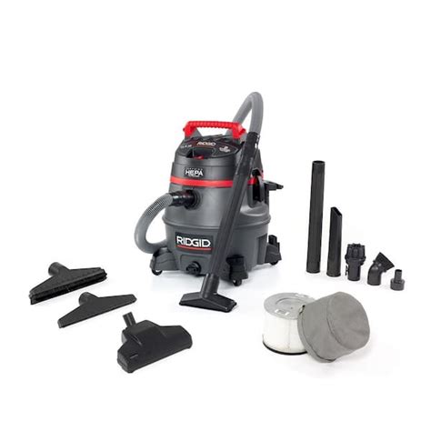 RIDGID 14 Gallon 2-Stage HEPA Commercial Shop Vac Wet Dry Vacuum with ...