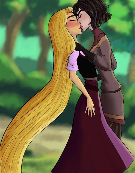 Cassandra Kisses Rapunzel By Oreo Haruka Art On Deviantart Gay Disney