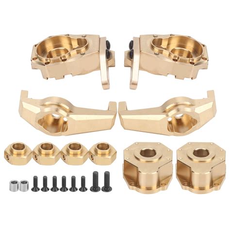 Brass Front Portal Drive Housing Drive Axle Mount Set For Traxxas Trx4 Trx6 110 Rc Crawler