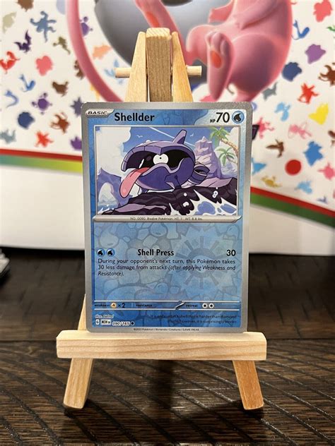 Reverse Holo Shellder 090 165 Common Scarlet And Violet 151 Pokemon TCG