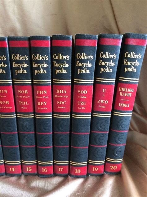 Vintage Collier S Encyclopedia Volume Complete Set Hardcover