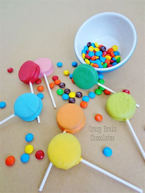 Items Similar To Chocolate Dipped Rainbow Oreo Pops 8 On Etsy