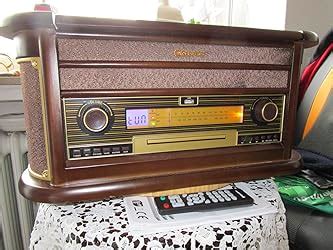 Roadstar HIF 1899 Retro Stereo Anlage Mit Plattenspieler Kassette CD