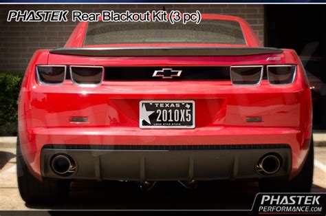 2010 2011 2012 2013 Camaro Rear Blackout Kit 3 Pc By Phastek Performance