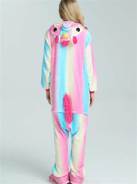 Rainbow Unicorn Costume Pajamas Sleepwear Onesie Lilacoo