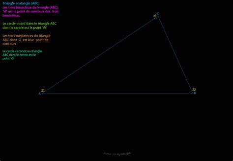 Trigonométrie Les cercles circonscrit et inscrit d une triangle ABC