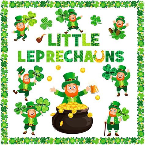 Amazon Pasimy 64 Pcs St Patrick S Day Bulletin Board Decoration