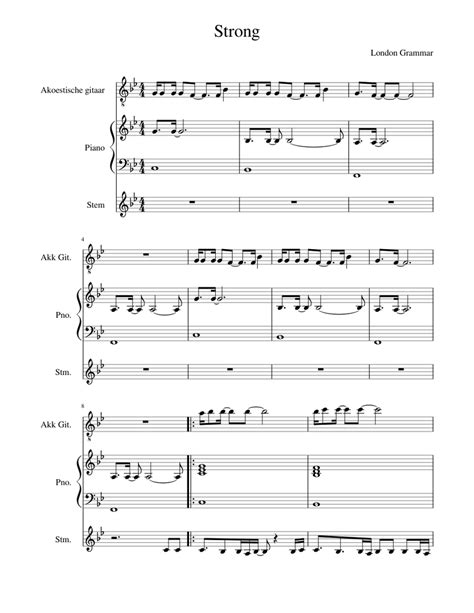 Strong Sheet Music For Piano Guitar Voice Download Free In Pdf Or