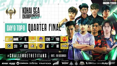 LIVE ENG DAY 9 TOP 8 KOHAI SEA CHAMPIONSHIP SEASON 2 YouTube