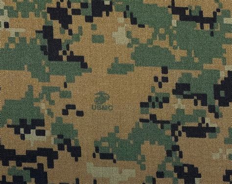 Marine Digital Camo Woodland Marpat Camouflage Ny Co Twill W Logo Army