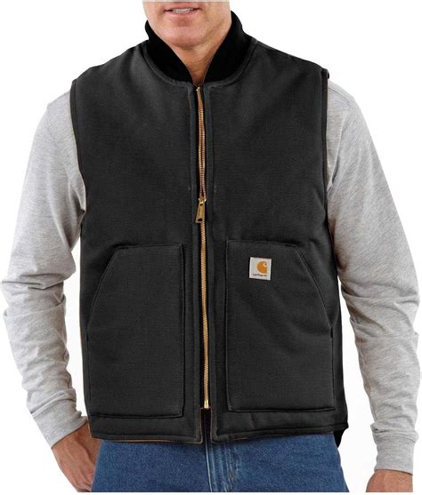 Carhartt Mens Sandstone Vest Arctic Quilt Lined V01 Amazonca Clothing And Accessories