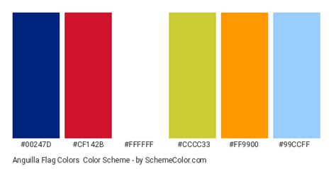 Anguilla Flag Colors Color Scheme » Flags » SchemeColor.com