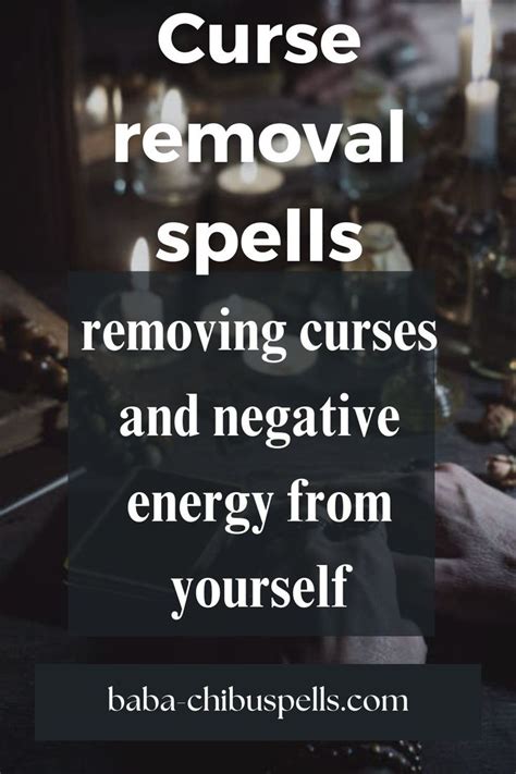 Curse removal spells | Negative energy cleanse, Negative energy quotes ...