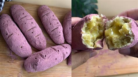 Resep Roti Ubi Ungu Viral Di Korea Korean Sweet Potato Bread YouTube