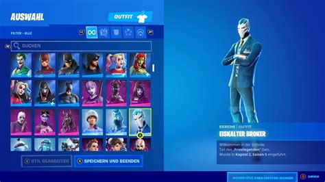 EISKALTER BROKER EISREIHE OUTFIT SKIN FORTNITE FNSIDE YouTube