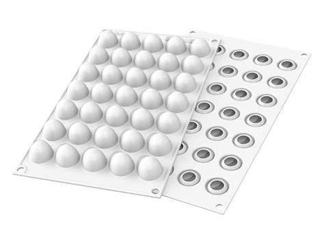 Silicone Mould for Truffles 35 truffles Ø 2 2cm 30 x 17 5cm