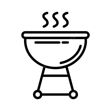 Grill Line Icon Vector Barbecue Barbeque Bbq PNG And Vector With