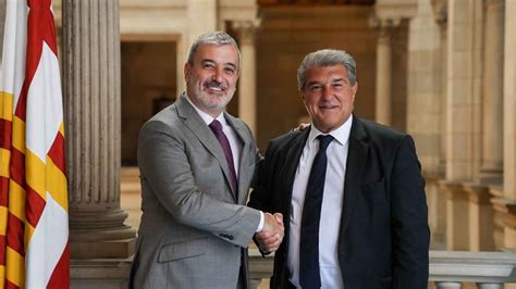 Reunión entre Laporta y Collboni para las obras del Espai Barça