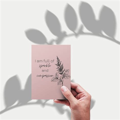 60 Affirmation Cards Digital Download Mindfulness Etsy