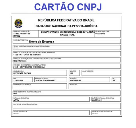 Cart O Cnpj Mei Receita Federal Consulta E Emiss O Do Cart O