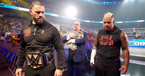 Roman Reigns Receives New Undisputed Wwe Universal Title Solo Sikoa