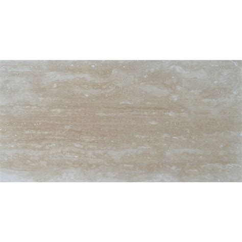 Ivory Vein Cut Honed Filled Travertine Tile 12x24x1 2 Beige Travertine