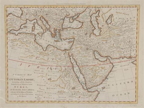 Maps Circa 1750 Ottoman Empire By Thomas Bowen And An 18th Quarterly