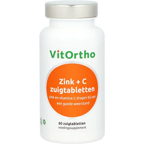 VitOrtho Voedingssupplementen Zink C Zuigtabletten