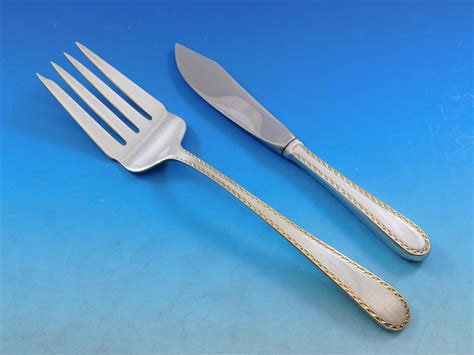 Golden Winslow By Kirk Sterling Silver Flatware Set For 8 Service 36