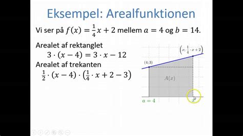 Integralregning Arealfunktionen Youtube