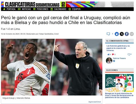 Perú Vs Uruguay Así Reaccionó La Prensa Chilena Tras Triunfo Selección Peruana Y Chile Quedó