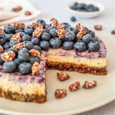 Cheesecake à la myrtille vegan et sans cuisson Les Fruits Detendus