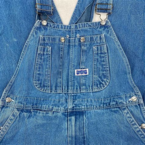 Vintage Big Smith Overalls Medium Wash Bibs Depop