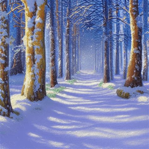 Winter Forest Background · Creative Fabrica