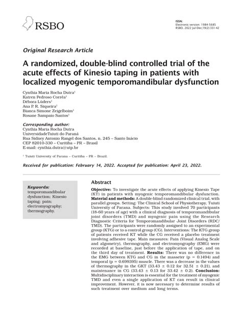 Pdf A Randomized Double Blind Controlled Trial Of The Acute Effects