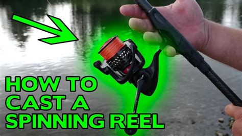 HOW TO Cast A SPINNING Reel EASY Fishing Tips YouTube