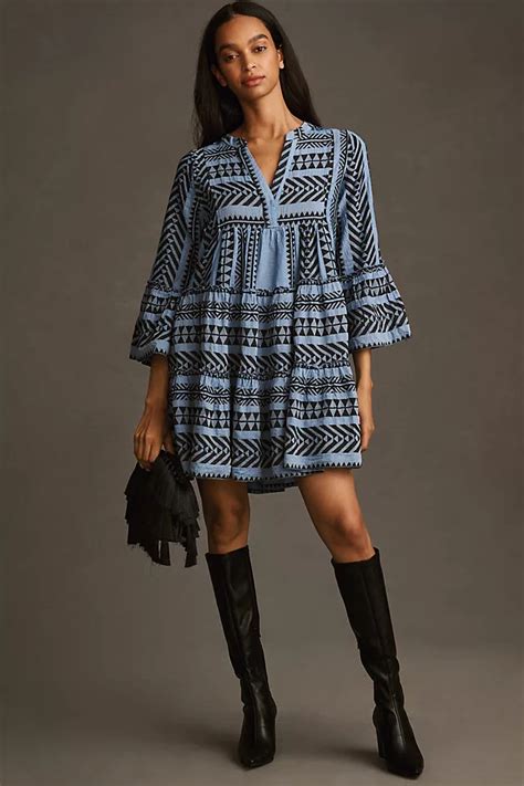 Devotion Twins Embroidered Ella Tunic Dress Anthropologie